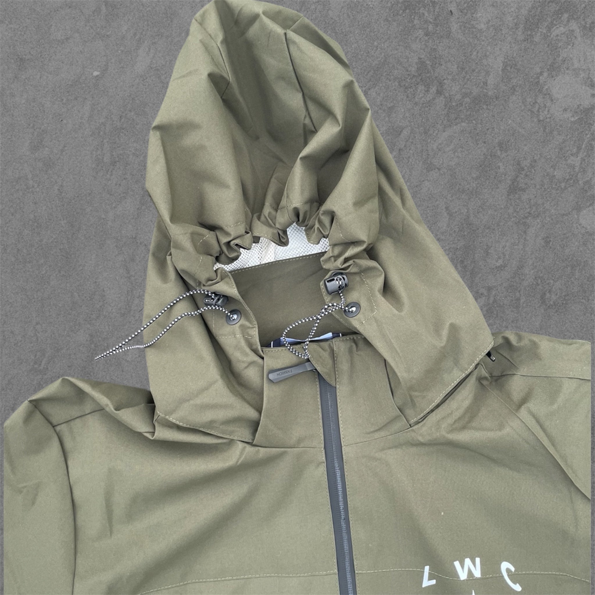 Life With Christ--Rain Jackets--olive green