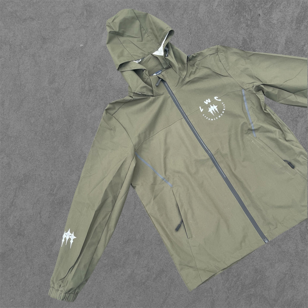 Life With Christ--Rain Jackets--olive green