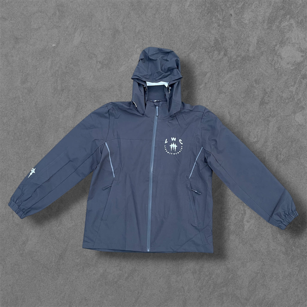 Life With Christ--Rain Jacket--black