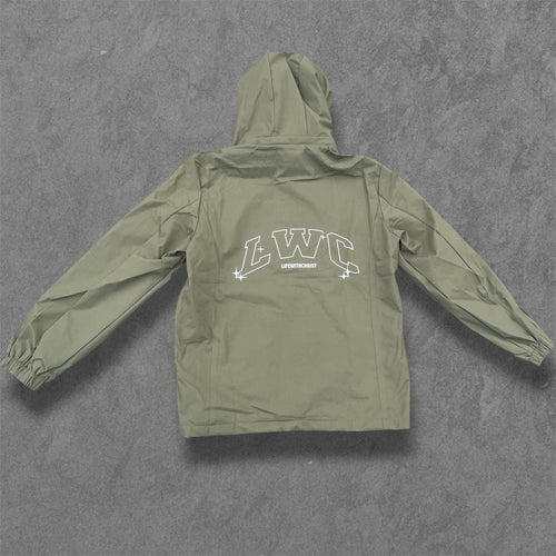 Life With Christ--Rain Jackets--olive green